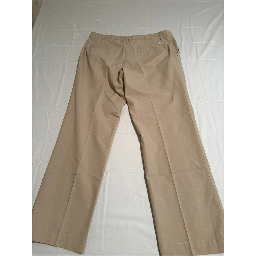 PANTS GOLF Adidas MENS 36x32 Beige Tan Pants Climalite  Golfing Lightweight